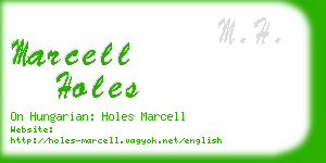 marcell holes business card